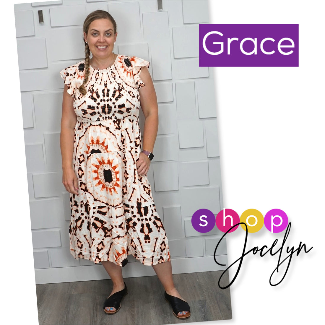 Grace Ruffle Sleeve Smocked Maxi Dress