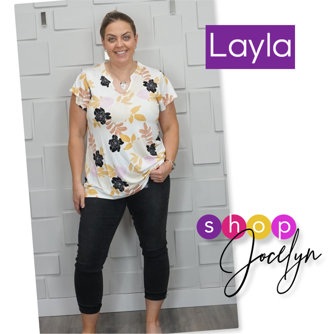 Layla Mandarin Split Collar Top