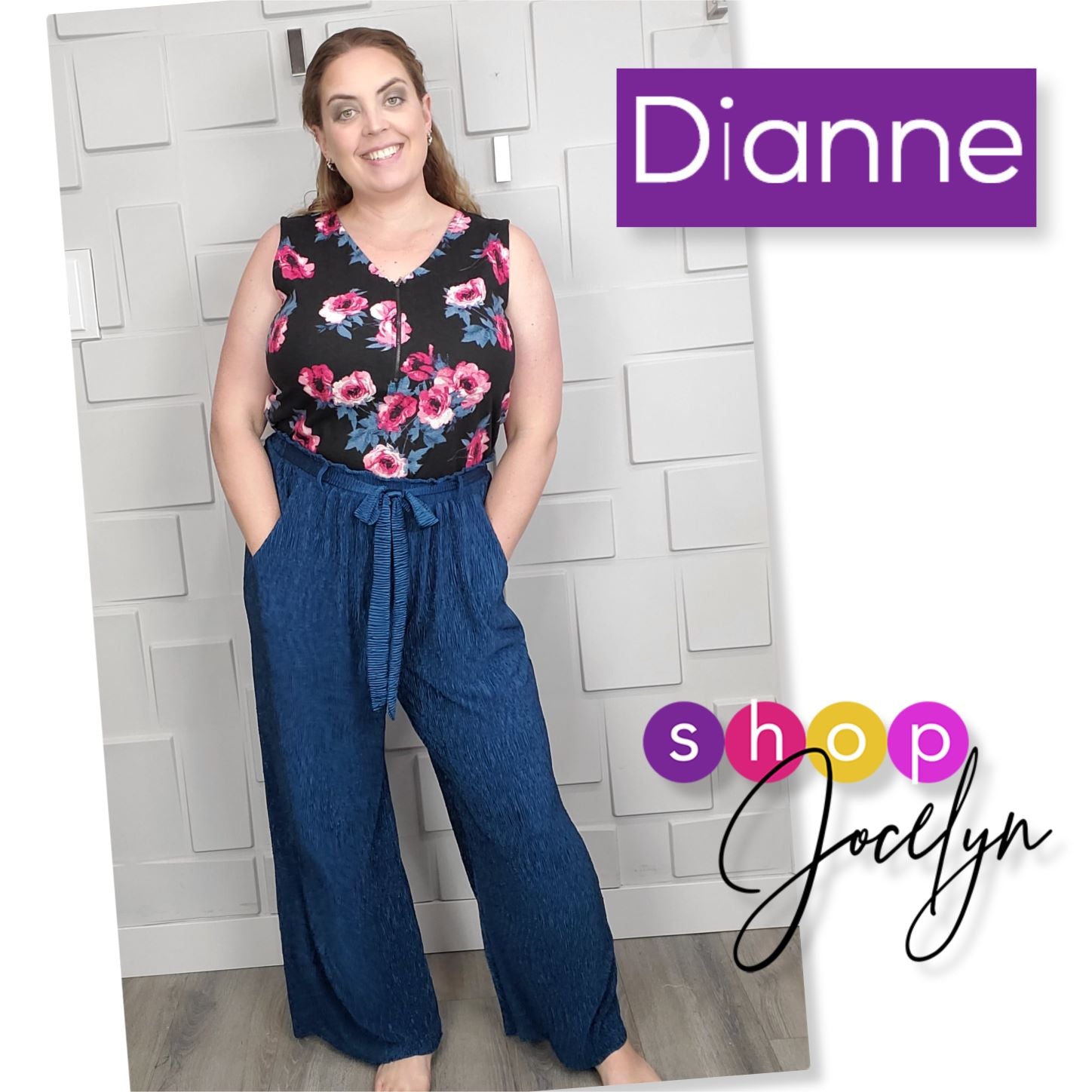 Dianne Paper Bag Wide Leg Pant