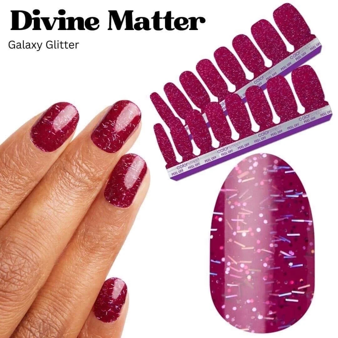 Nail Strips - Solid Sparkle Finish