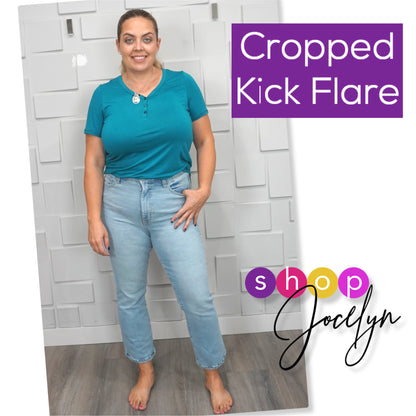 LLR Denim - Cropped Kick Flare