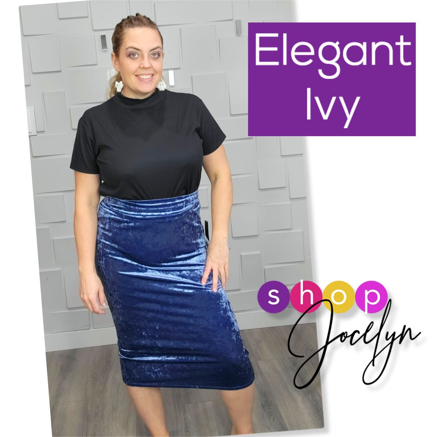 Ivy Midi Pencil Skirt - Elegant Collection