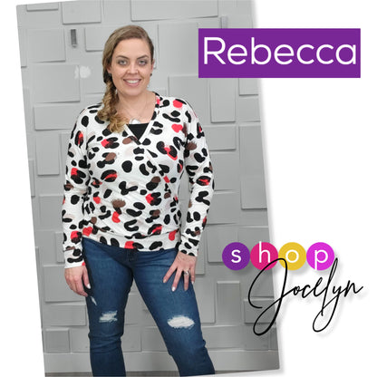 Rebecca Cross Front Blouse