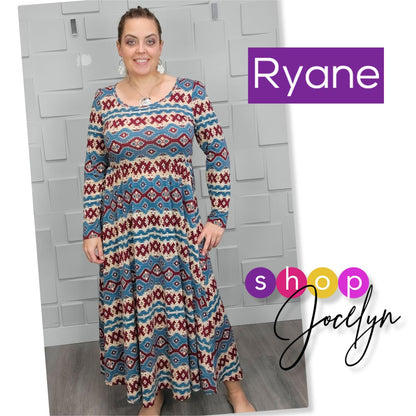 Ryane Long Sleeve Empire Waist Dress