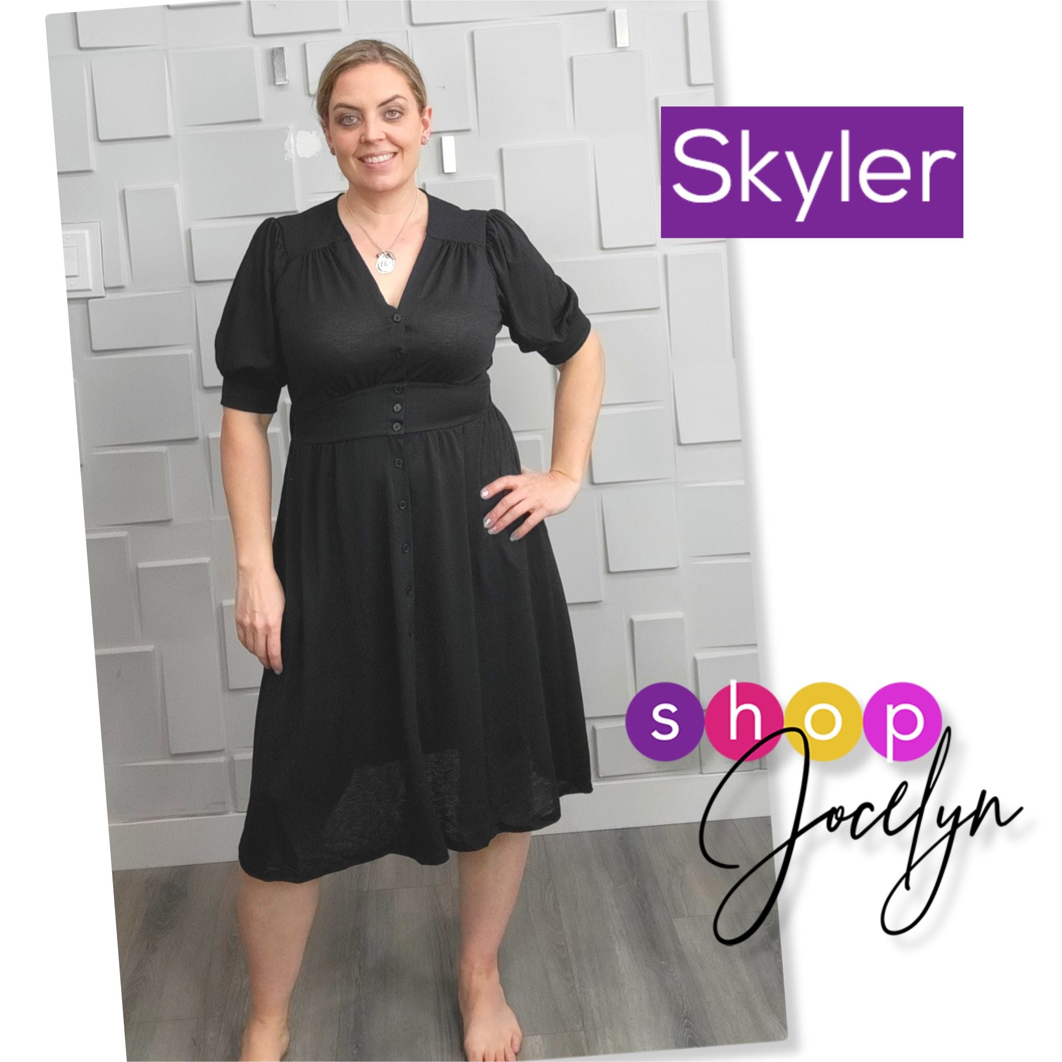 Skyler Midi Button Front Dress