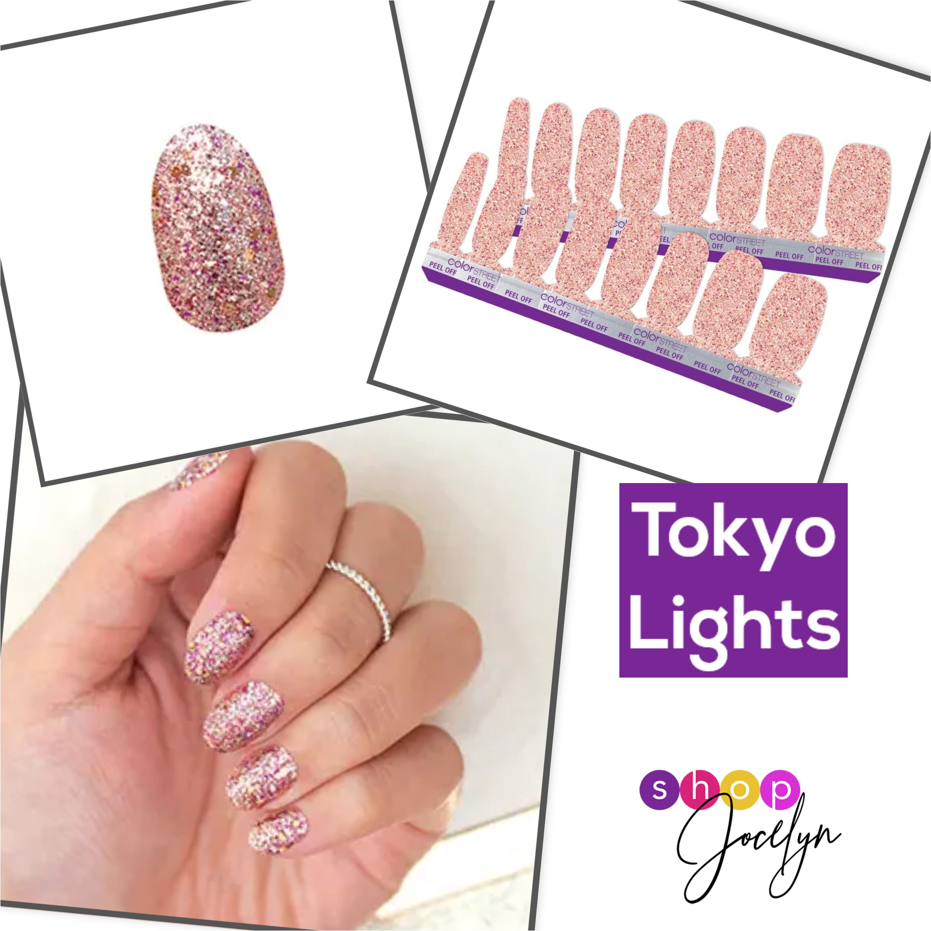 Nail Strips - Large Glitter